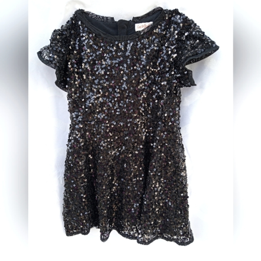 Size XS 4-5 Black sequined Cat & Jack dress